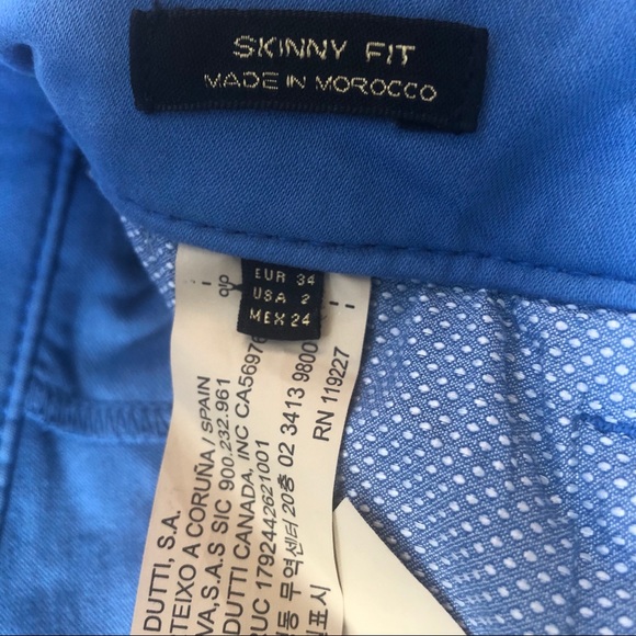 Massimo Dutti Blue High Rise Flare Skinny Jeans Size 2 - Picture 8 of 13